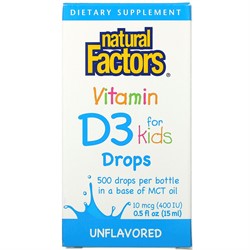 Vitamin D 3 For Kids Drops (15 ml) - фото 6622