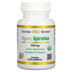 Organic Spirulina 500 mg (60 tab) - фото 6813