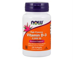 Vitamin D3 2000 IU (120 softgels) - фото 7063