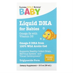 Baby's DHA Omega 3 With Vitamin D 3 (59 ml) - фото 7130