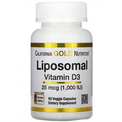 Liposomal Vitamin D3 25 mcg 1000 IU (60 caps) - фото 7198