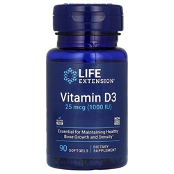 Vitamin D3 25 mcg 1000 IU (90 softgels) - фото 7200